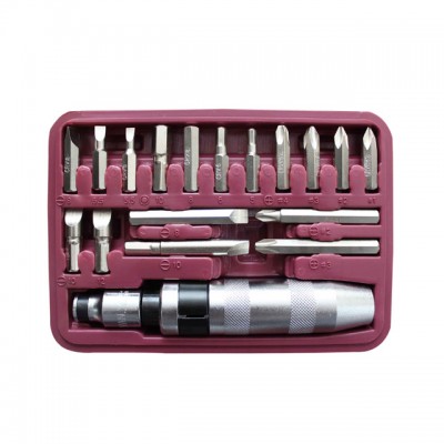 VIKTEC 18pc Impact Screwdriver Bit Set Hand Tools And Tool Set