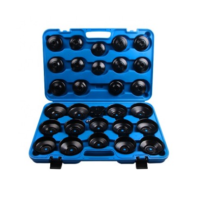 Universal Auto Repair Tools 30pc Oil Filter Cap Wrench Socket Set