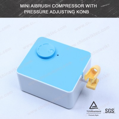 Mini Airbrush Compressor With Pressure Adjusting Knob Airbrush Kit