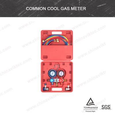 Auto A/C Cool Gas Meter Air Conditioner Diagnostic Gauges Professional(VT01048)